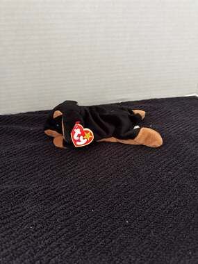 Vintage 1996 Ty Beanie Baby Doby the Doberman Dog Plush